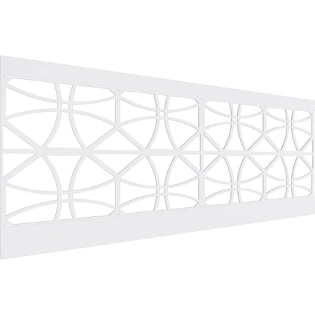 Ekena Millwork 36"H x 94 1/2"W Haswell PVC Wainscot Paneling Kit WPK36X94HWL